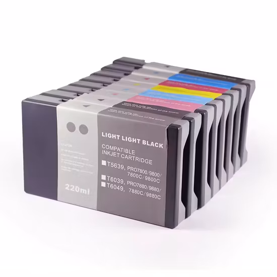 Leere Tinten- und Make-up-Patrone 750 ml mit rotem Chip für Videojet Cij Tintenstrahldrucker 1240 1280 1580 1880