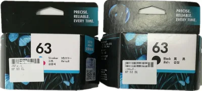 Beliebte schwarze und farbige Original-Tintenpatrone 63 für HP Tintenstrahldrucker-Verbrauchsmaterial